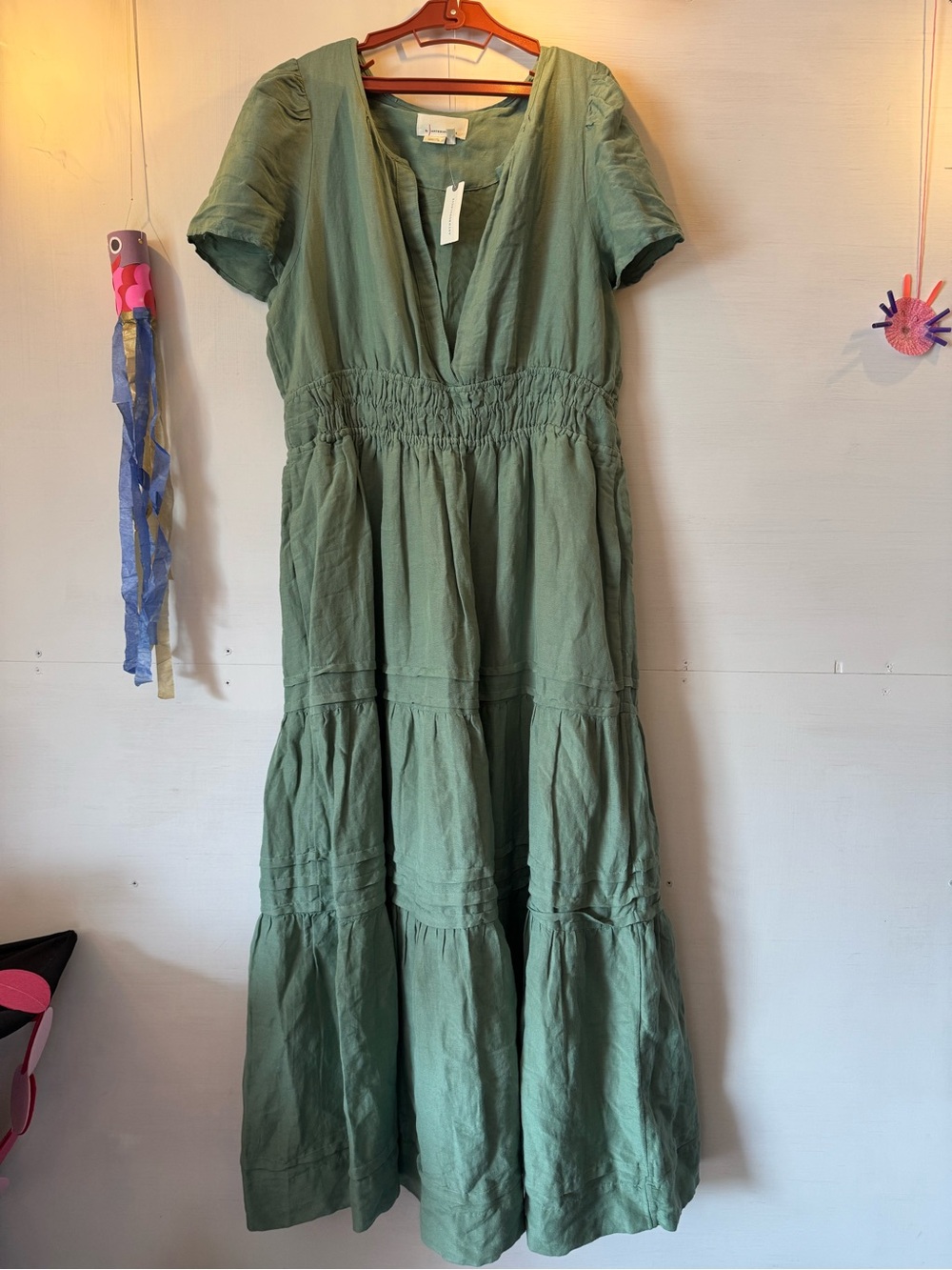 Anthropologie the Somerset Maxi Dress in Linen - Picture 8 of 10